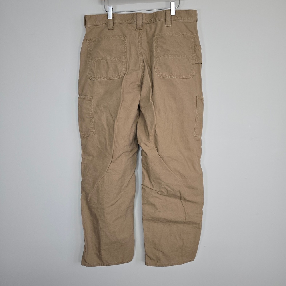 Carhartt Carpenter Pants Mens 38x32 (fits 35x31) Canvas Duck Loose Fit Workwear - Picture 4 of 11